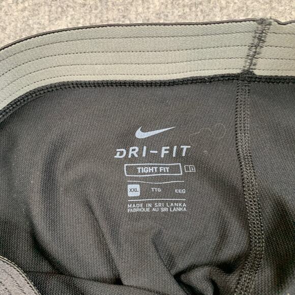 Nike Pro Leggings Mens 2XL Black Dri Fit Fitted Stretch Baselayer Workout Train - Picture 4 of 13